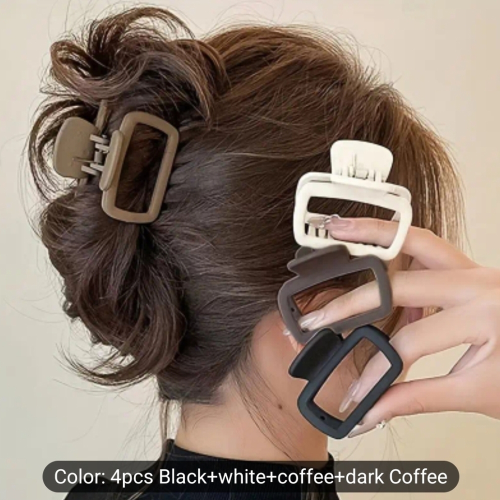3/$20 New! 4 piece matte hair claw clips